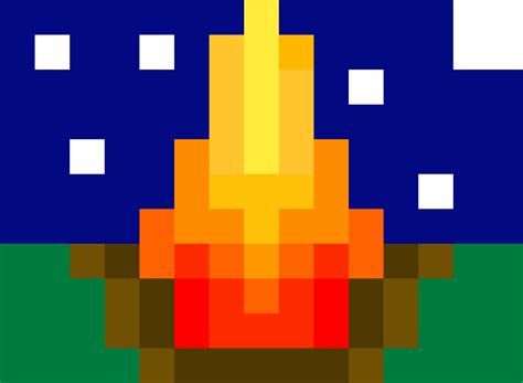 Pixilart Campfire By Aidan Kelly