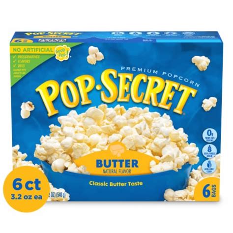 Pop Secret Microwave Popcorn Butter Flavor Oz Sharing Bags Ct