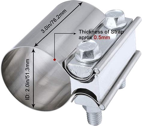 Evil Energy Inch Butt Joint Exhaust Band Clamp India Ubuy