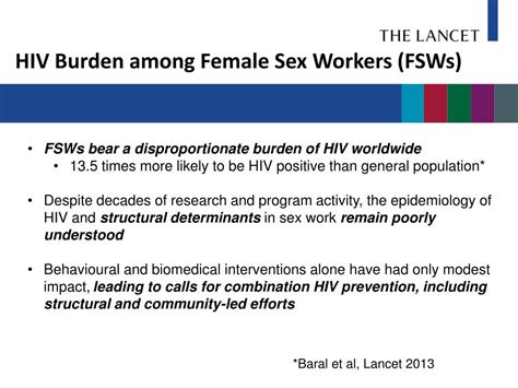 Ppt Hiv Burden Among Female Sex Workers Fsws Powerpoint