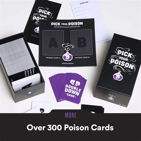 Pick Your Poison Card Game The What Would You Rather Do” Game For