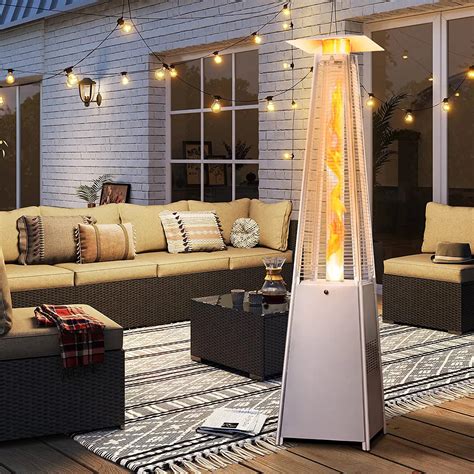 Lausaint Home 48 000 BTU Propane Standing Patio Heater Reviews Wayfair