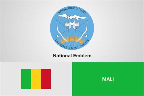 Premium Vector Mali National Emblem Flag Template