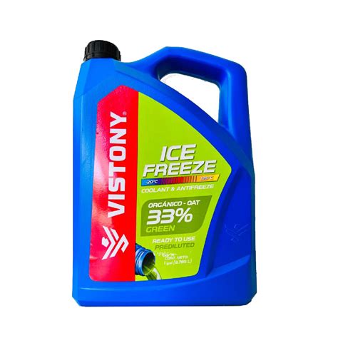 Refrigerante Ice Freeze Orgánico 33 verde 1gl Vistony REMINSE