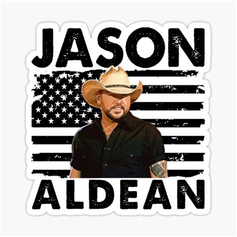 Retro American Flag Jason Aldean Music T Sticker For Sale By