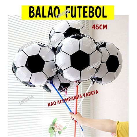 Bal O Metalizado Bola De Futebol Grande Elo