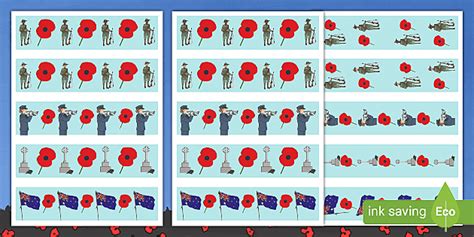 Anzac Day Display Border L Enseignant A Fait Twinkl