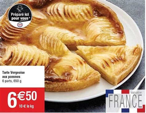 Promo Tarte Vergeoise Aux Pommes Chez Cora Icatalogue Fr