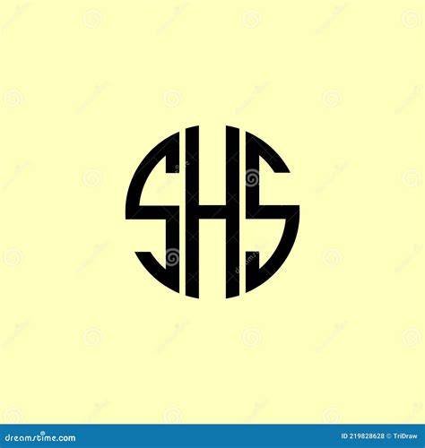 Creativo Redondeado Inicial Letras Shs Logo Ilustraci N Del Vector