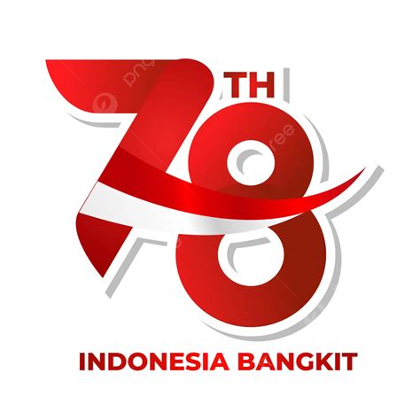 Hut Ri 78th Official Logo In 2023 With The Text Indonesia Is Rising Vector 78th Hut Ri Logo