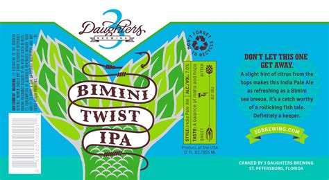 3 Daughters Brewing Bimini Twist IPA