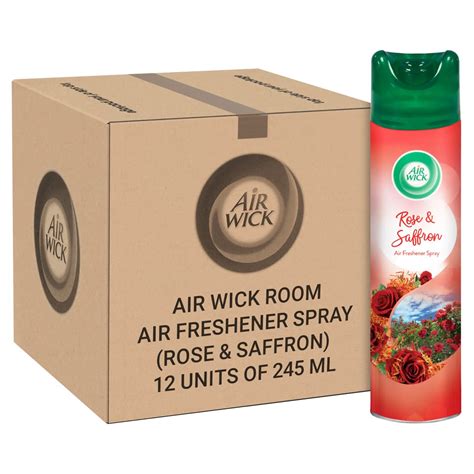 Airwick Room Air Freshener Spray Rose Saffron 245 Ml Pack Of 12