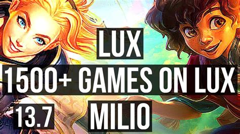 LUX Varus Vs MILIO Draven SUP 3 8M Mastery 2 0 6 1500 Games