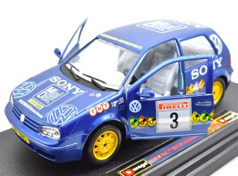 Modellino Auto Scala 1 24 Vw Golf Rally Burago Diecast Modellismo Da Collezione Eur 26 43