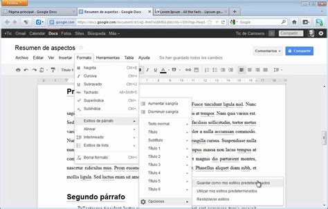 Procesador De Textos De Google Docs YouTube