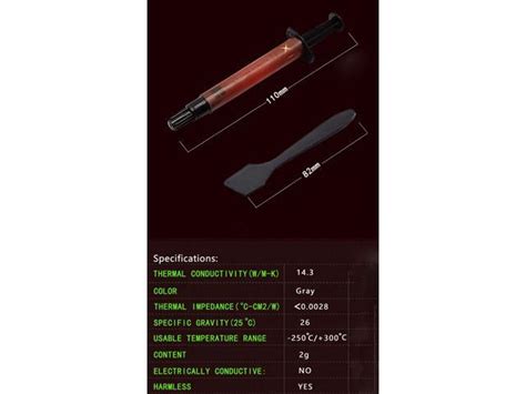 Thermalright Tfx Thermal Compound Paste W Mk Carbon Based High