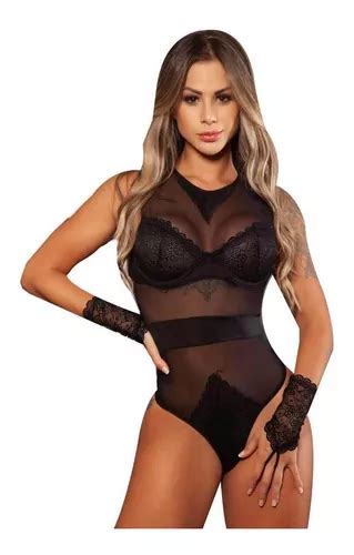 Lingerie Sexy Body Sofisticado Sensual Perolada Sedutora Frete Gr Tis