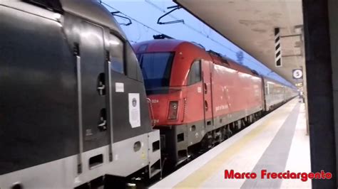 Partenza Dalla Stazione Di Treviso Centrale E 190 OBB 025 WR 024