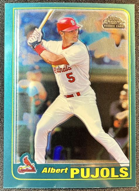 Topps Chrome Traded Albert Pujols T Cardinals Mlb Rookie Rc Ebay