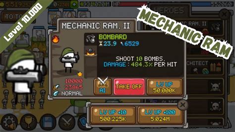 Grow Castle Mechanic Ram Ii Level Gastando Bilh Es