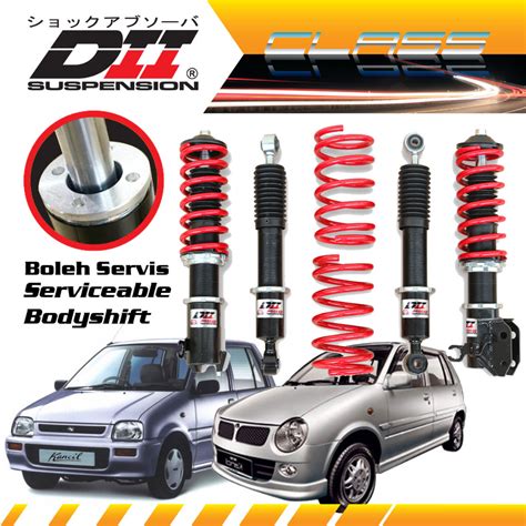 Dii Adjustable Perodua Kancil Hi Lo Body Shift Serviceable Absorber