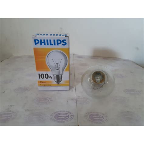 Jual Lampu Bohlam Pijar Philips A Cl Watt Shopee Indonesia