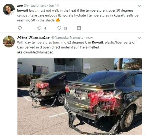 Cars Are Melting In Kuwait Due To High Temperature Car Talk Nigeria