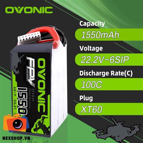 Pin Lipo Cho Fpv Ovonic Mah S C Shopee Vi T Nam