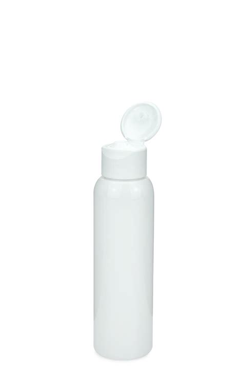 Bottiglia In R PET AIDA Da 100 Ml Bianco Con Tappo A Vite Flip Top 24