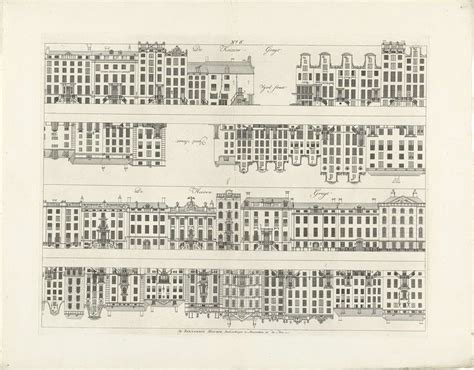 Gevels Van Huizenrijen Aan De Keizersgracht Naar De Vijzelstraat En De