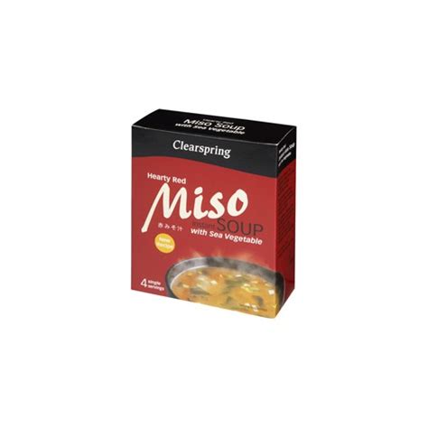 Køb Instant Miso Soup Hearty Red 40 Gr Naturesource Billigste