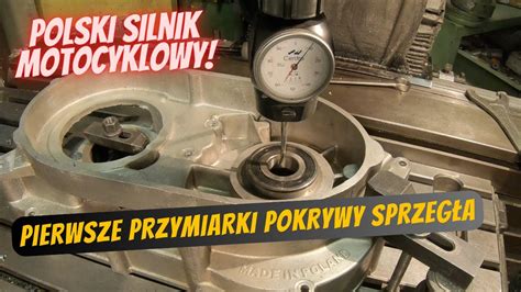 Polski silnik motocyklowy Pierwsze pasowanie nowej pokrywy sprzęgła