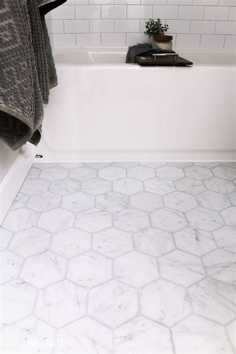 Subway Tiles Bathroom White Bathroom Small Bathroom Hexagon Marble