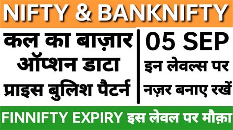 Nifty Banknifty Tomorrow Prediction 05 Sep 2023 Nifty And Bank Nifty On