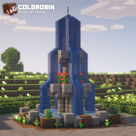 Goldrobin On Twitter I Built A Fountain Minecraft Check Out My