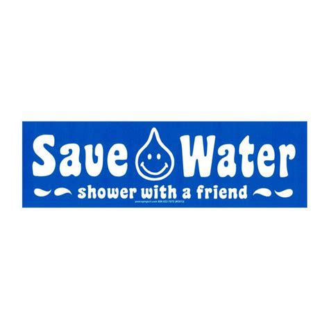 Save Water Shower With A Friend Bumper Sticker Decal Or Etsy