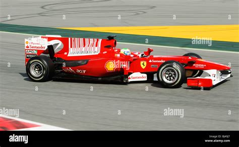 Felipe Massa Bra In The Ferrari F Race Car During Formula Tests