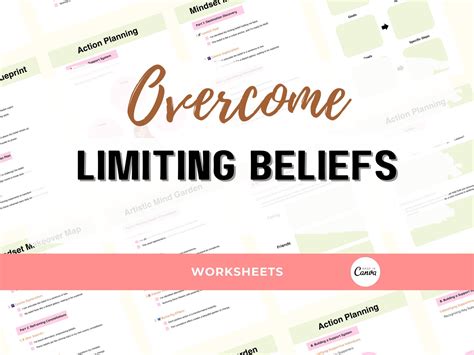 Limiting Beliefs Worksheets Reframe Negative Thoughts Core Beliefs