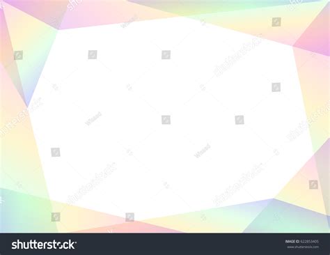 Geometric Spectrum Abstract Background Soft Rainbow Stock Vector