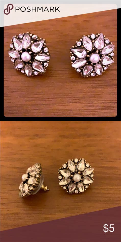 Jcrew Rhinestone Earrings Rhinestone Earrings Rhinestone Earrings