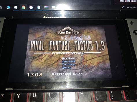 Got Final Fantasy Tactics 1.3 running on Retronx emulator for the ...