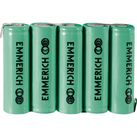 Emmerich 255057 NiMH AA 6V ZLF 1500mAh 5 Cell Rechargeable Battery Pack