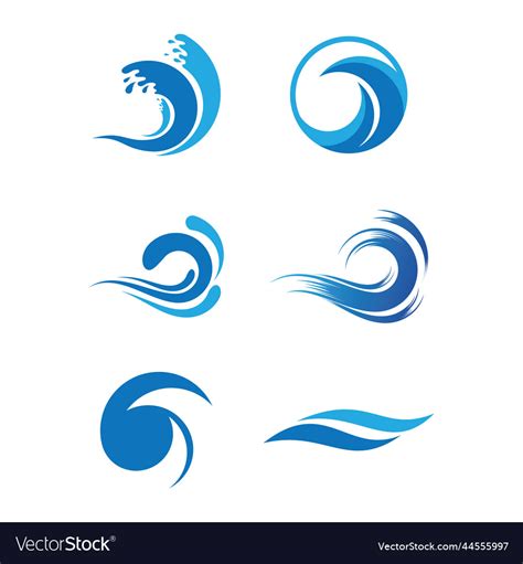 Water Wave Royalty Free Vector Image VectorStock