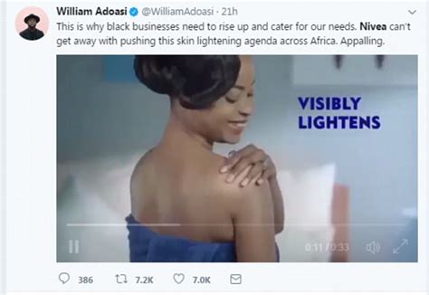 Nivea Accused Of Racism For Skin Lightening Cream Advert Daily Mail