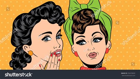 Pop Art Retro Women Comics Style Stock Vector Royalty Free