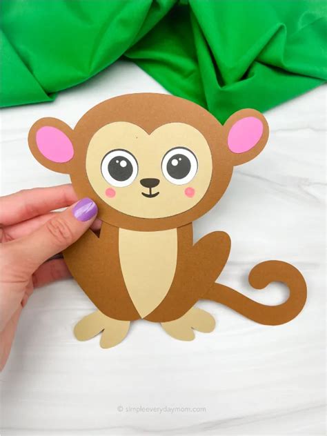 Monkey Template Printable Web This Cute Free Printable Monkey Craft