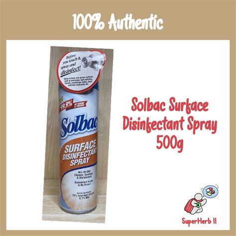 Solbac Surface Disinfectant Spray 500ml Lazada PH