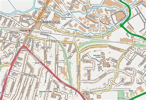 Tonbridge Street Map