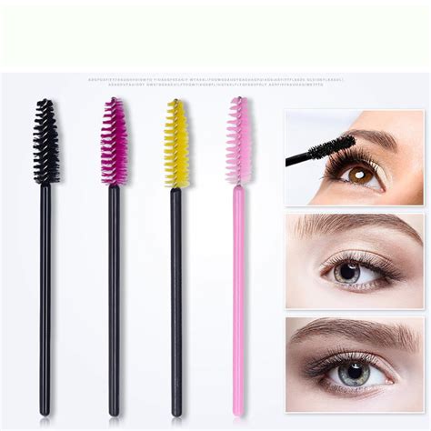 Eyelashes Brushes Pcs Disposable Mascara Brushes Bendable Wands Eyes