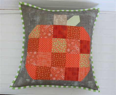 Fall Pumpkin Quilted Pillow Kit